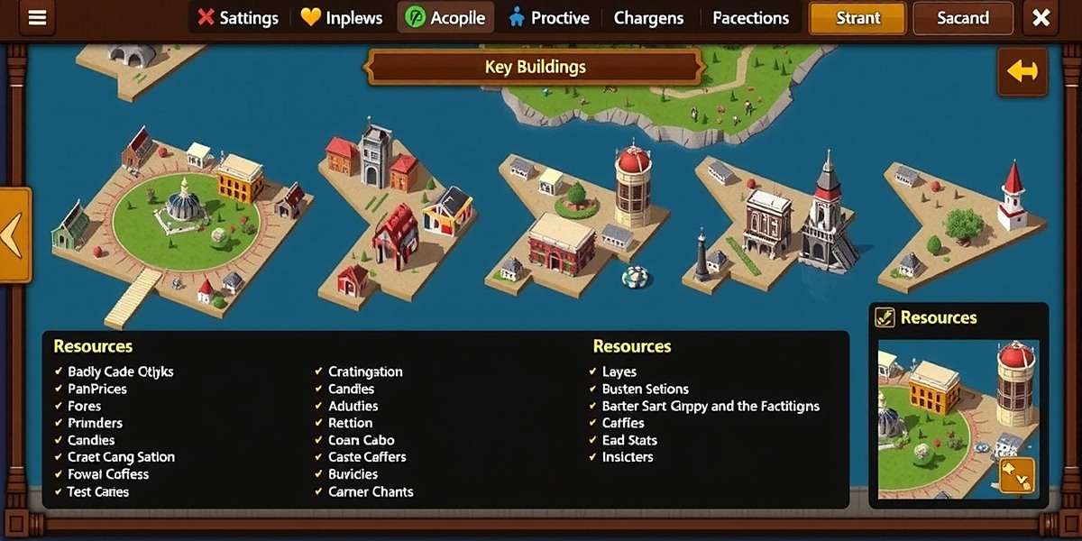 Panjim Pioneers Beginner Strategy Guide Panjim Pioneers beginner guide showing a step-by-step city development plan with key buildings and resources highlighted